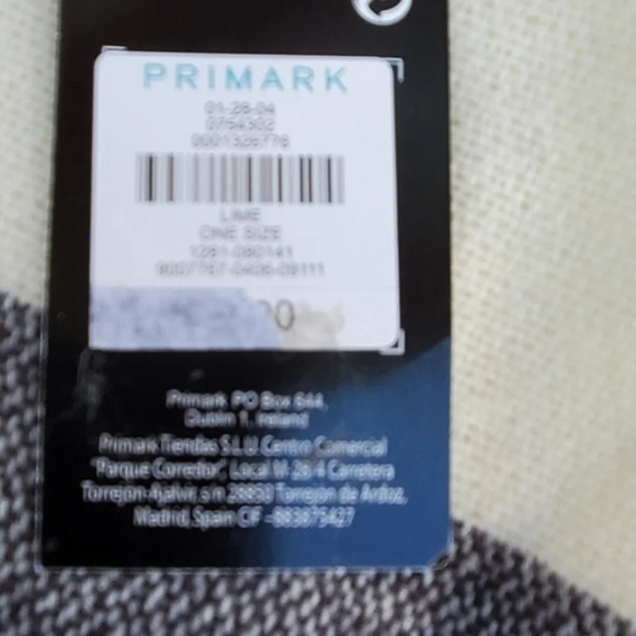 Primark windowpane plaid scarf NEW - Picture 6 of 9